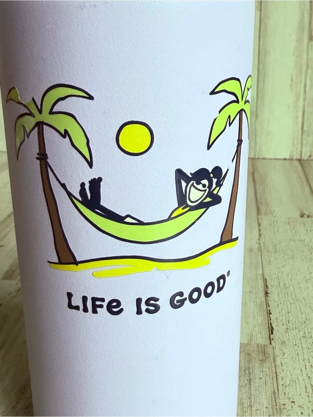 Life is Good. Metal Water Bottle.
